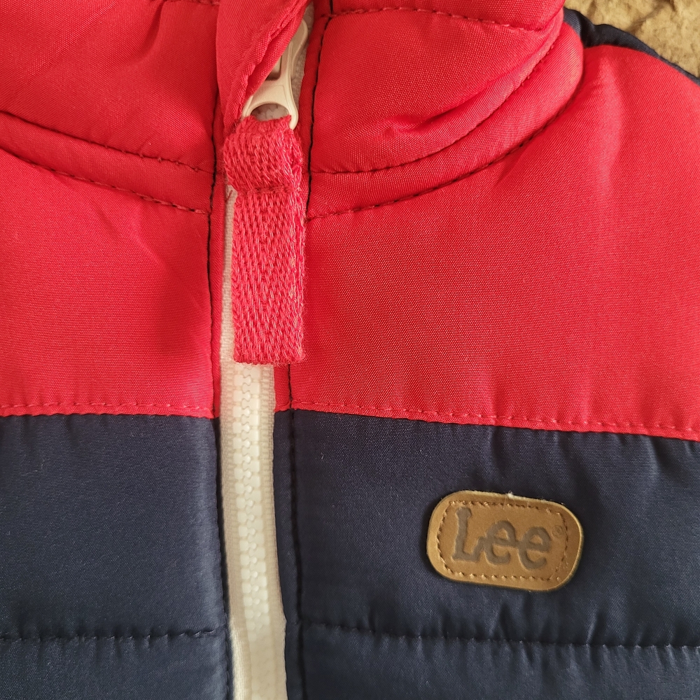 Lee Kids' Vest in Navy and Bright Pink - Picture 2 of 4
